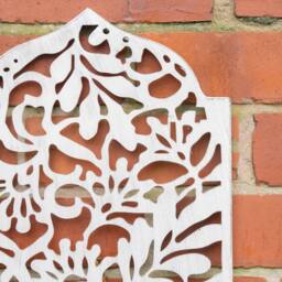 Melody Maison Distressed White Garden Wall Art Plaque - 30cm X 50cm - Size: 30 cm X 50 cm - thumbnail 6