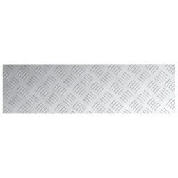 Berkfield Home Aluminium Checker Plates 4 pcs Non-Slip 70x20 cm in Silver - Size: Medium - thumbnail 4