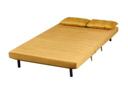 Furniture Maxi Jola Velvet Foldable 2 Seater Sofa Bed With Pillows in Mustard - thumbnail 5