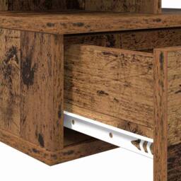 Berkfield Home Classic Floating Nightstand Old Wood 40x31x27 cm Engineered Wood in Brown - Size: 40 x 31 x 27 cm - thumbnail 9