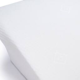 OHS Bed Wedge Pillow Back Support Cushion Memory Foam Acid Reflux Removable Cover in White - thumbnail 2