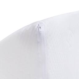OHS Bed Wedge Pillow Back Support Cushion Memory Foam Acid Reflux Removable Cover in White - thumbnail 3