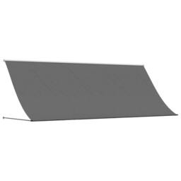Berkfield Home Retractable Awning Anthracite 400x150 cm Fabric & Steel in Black - thumbnail 2