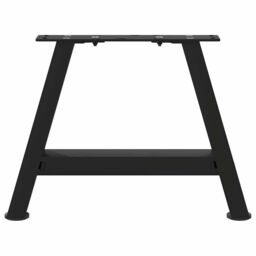 Berkfield Home Coffee Table Legs A-Shaped 2 pcs Black¬†30x(30-31) cm Steel in Black - thumbnail 5