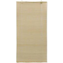 Berkfield Home Natural Bamboo Roller Blinds 80 x 160 cm in Beige
