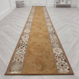runrug Hallway Runner Rug - Non-Slip, Hardwearing, 5.4mm - 'Murcia' in Beige - Size: 80 cm x 390 cm - thumbnail 6