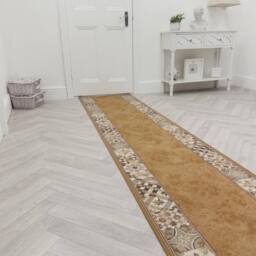 runrug Hallway Runner Rug - Non-Slip, Hardwearing, 5.4mm - 'Murcia' in Beige - Size: 80 cm x 390 cm - thumbnail 3