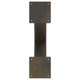 Berkfield Home Coffee Table Legs X-Shaped 2 pcs Natural Steel 60x(42-43) cm Steel in Brown - thumbnail 7