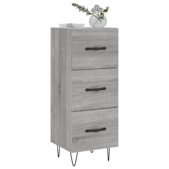 Berkfield Home Sideboard Grey Sonoma 34.5x34x90 cm Engineered Wood - image 1