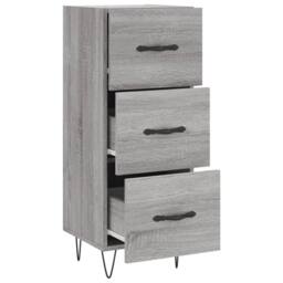 Berkfield Home Sideboard Grey Sonoma 34.5x34x90 cm Engineered Wood - thumbnail 5
