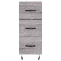 Berkfield Home Sideboard Grey Sonoma 34.5x34x90 cm Engineered Wood - thumbnail 6