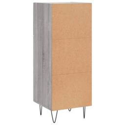 Berkfield Home Sideboard Grey Sonoma 34.5x34x90 cm Engineered Wood - thumbnail 8