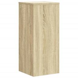 Berkfield Home Plant Stands 2 pcs Sonoma Oak 30x30x70 cm Engineered wood in Light Tan - Size: 30 x 30 x 70 cm - thumbnail 4