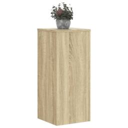Berkfield Home Plant Stands 2 pcs Sonoma Oak 30x30x70 cm Engineered wood in Light Tan - Size: 30 x 30 x 70 cm - thumbnail 1