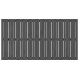 Berkfield Home Wall Headboard Grey 204x3x110 cm Solid Wood Pine - Size: 204 x 3 x 110 cm - thumbnail 4