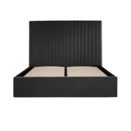 Lemon Pavilion Furniture Berlin Tall Ottoman King Size Bed Frame (Pack of 2) in Black - thumbnail 2