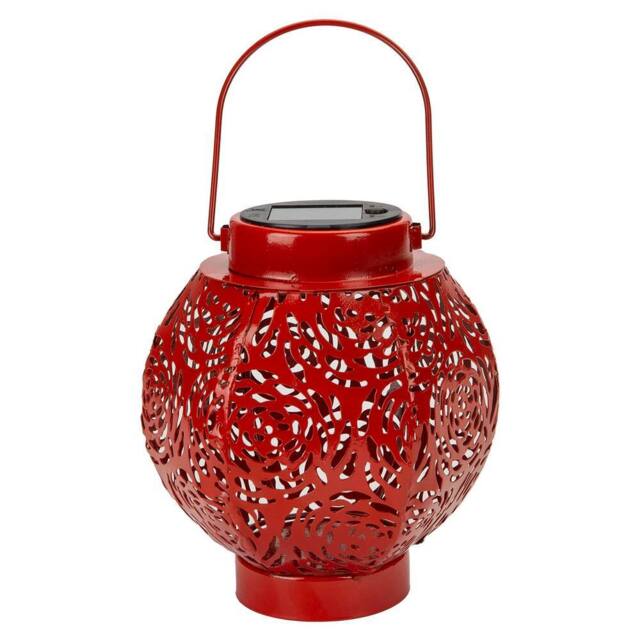 VFM e-Store Solar Lanterns for Garden 18cm x 15cm Red X 1 - Size: 18 cm x 15 cm - image 1
