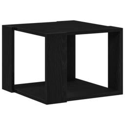 Berkfield Home Coffee Table Black oak 40x40x30 cm Engineered wood - Size: 40 x 40 x 30 cm