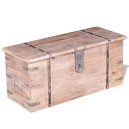 Berkfield Home Two Piece Storage Chest Set Acacia Wood in Brown - thumbnail 3