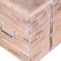 Berkfield Home Two Piece Storage Chest Set Acacia Wood in Brown - thumbnail 6