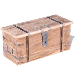 Berkfield Home Two Piece Storage Chest Set Acacia Wood in Brown - thumbnail 5