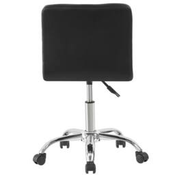 Havendro Black Adjustable Swivel PU Leather Office Desk Stool - Size: 100 cm x 15 cm - thumbnail 5