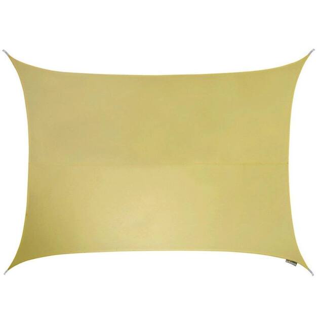 Primrose 5m x 4m Water Resistant Patio Sun Shade Sail 96.5% UV Block Free Rope in Beige - image 1