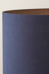 ValueLights Hiru Painted Cream 3 Tier Wooden Shelf Floor Lamp with Drum Lamp Shade in Navy - thumbnail 4