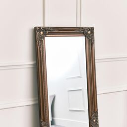 Melody Maison Tall Ornate Gold Wall Mirror 47cm X 142cm - Size: 47 cm X 142 cm - thumbnail 6