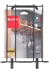 Metaltex My Glass Lava Wine Glass Rack - Black - thumbnail 5