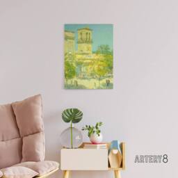 "Artery8 Street of the Great Captain Cityscape Hassam Canvas Wall Art Print - Size: W12"" x H16""" - thumbnail 3