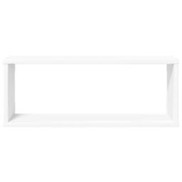 Berkfield Home Wall Cube Shelf 4 pcs White 60x15x23 cm Engineered Wood - Size: 60 x 15 x 23 cm - thumbnail 5