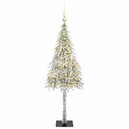 Berkfield Home Christmas Tree with 150 LEDs White 120 cm PE & Steel - thumbnail 3