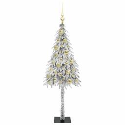 Berkfield Home Christmas Tree with 150 LEDs White 120 cm PE & Steel - thumbnail 4
