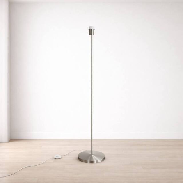 CGC Lighting CGC Lena Brushed Nickel Straight Floor Lamp in Silver - image 1