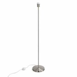 CGC Lighting CGC Lena Brushed Nickel Straight Floor Lamp in Silver - thumbnail 4