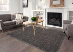 Smart Living Super Soft Fluffy Thick Pile Shimmer Shaggy Area Rugs in Silver - Size: 60 cm x 110 cm