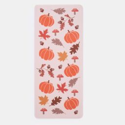 OHS House Door Kitchen Floor Rug Cosy Autumn Runner, Leaves - 50 x 120cm in Burnt Orange - Size: Medium - thumbnail 3