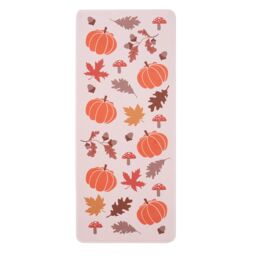 OHS House Door Kitchen Floor Rug Cosy Autumn Runner, Leaves - 50 x 120cm in Burnt Orange - Size: Medium - thumbnail 6