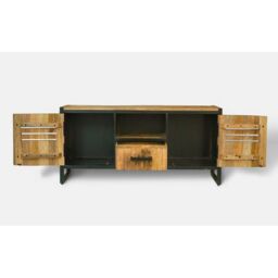 Jaipur Furniture Ltd Frais Range TV Unit Large - Mango Wood - L40 x W160 x H45 cm - PP Sawn Finish in Brown - thumbnail 3