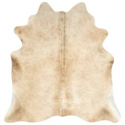 Berkfield Home Real Cowhide Rug Beige 180x220 cm - Size: Medium - thumbnail 6
