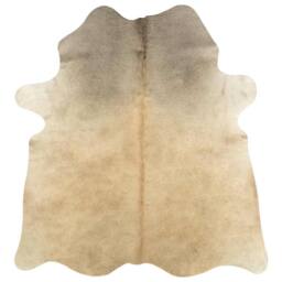 Berkfield Home Real Cowhide Rug Beige 180x220 cm - Size: Medium - thumbnail 5