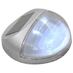 Berkfield Home Outdoor Solar Wall Lamps LED 12 pcs Round Silver - thumbnail 5