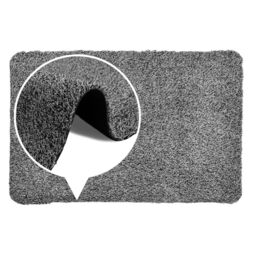 JVL Kensington Machine Washable Barrier Doormat 50x75cm Grey - Size: 50 cm x 75 cm - thumbnail 8
