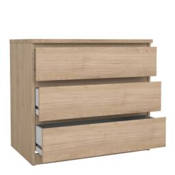 Furniture To Go Naia Chest of 3 Drawers in Light Oak - thumbnail 4