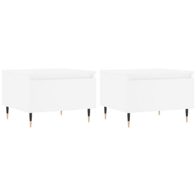 Berkfield Home Coffee Tables 2 pcs White 50x46x35 cm Engineered Wood - Size: 50 x 46 x 35 cm - image 1