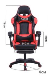 Groundlevel Executive Racing Style Gaming & Office Chair in Red - thumbnail 3