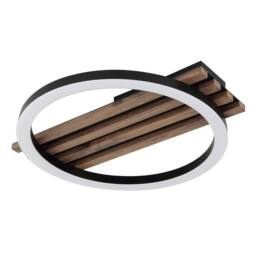 Netlighting Tisha 34x30cm Semi Flush Ceiling Light Matt Black LED 3000K - Size: 34x30 cm - thumbnail 2