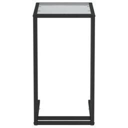 Berkfield Home Computer Side Table Black 50x35x65 cm Tempered Glass - Size: 50 x 35 x 65 cm - thumbnail 3