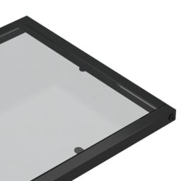 Berkfield Home Computer Side Table Black 50x35x65 cm Tempered Glass - Size: 50 x 35 x 65 cm - thumbnail 5